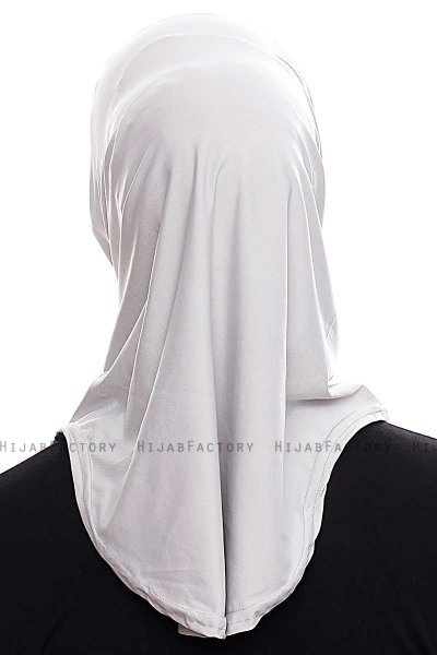 Elif - Hellgrau Sport Hijab - Ecardin