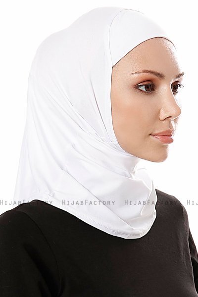 Elif - Weiß Sport Hijab - Ecardin