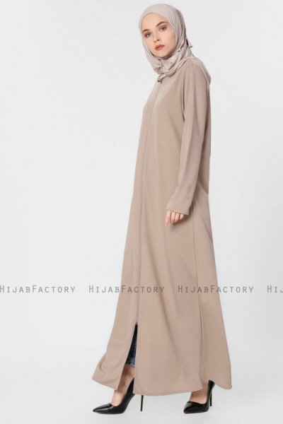 Elvan Taupe Abaya 251041a