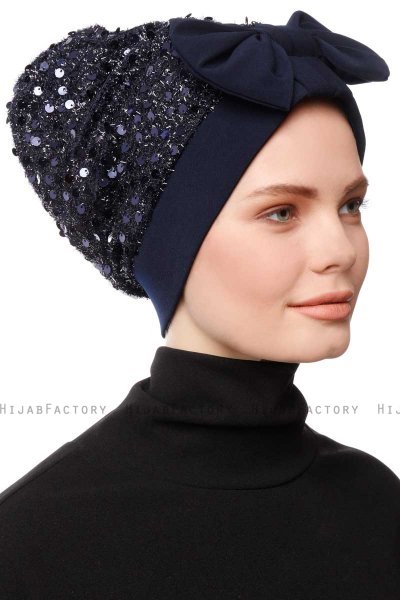 Enfleda - Navy Blau Turban