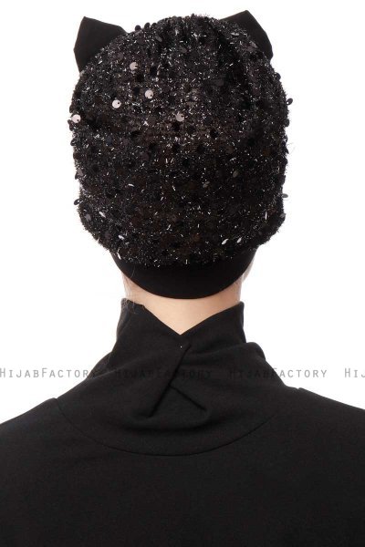 Enfleda - Schwarz & Schwarz Turban