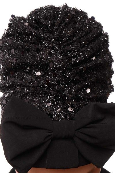 Enfleda - Schwarz & Schwarz Turban