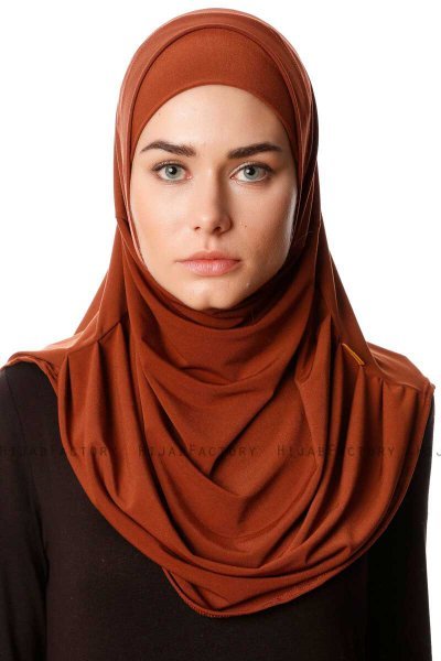 Esma - Ziegelrot Amira Hijab - Firdevs