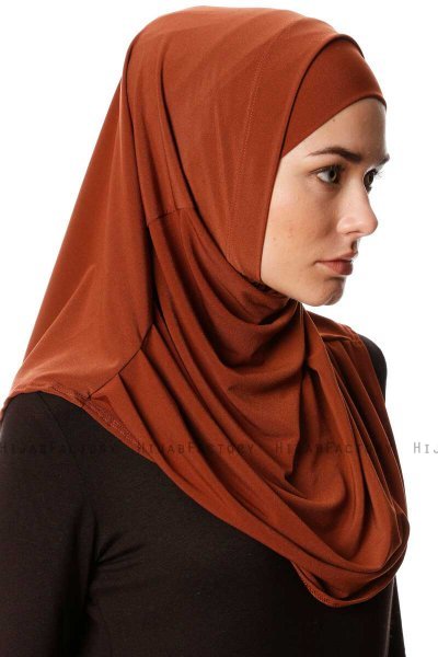 Esma - Ziegelrot Amira Hijab - Firdevs