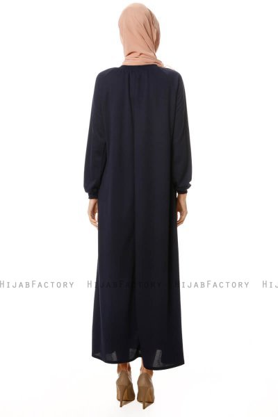 Esra - Navy Blau Kleid - Miss Halima