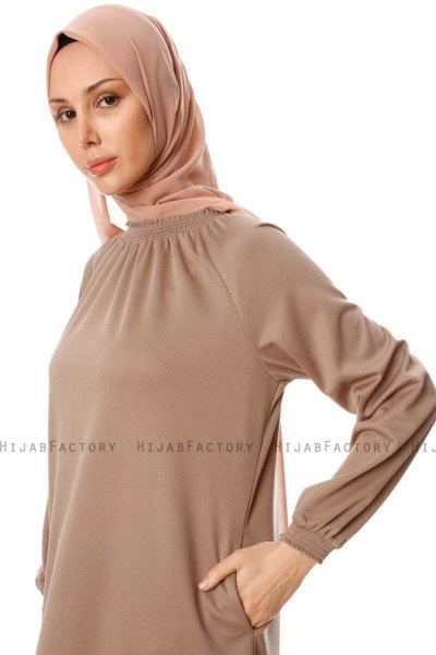 Esra - Taupe Kleid - Miss Halima