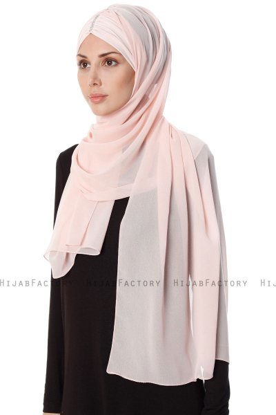 Evren - Altrosa Chiffon Hijab