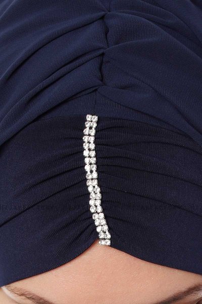 Evren - Navy Blau Chiffon Hijab