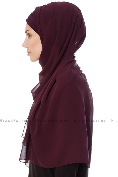Evren - Pflaume Chiffon Hijab