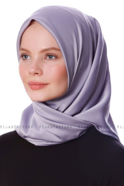 Eylul - Grau Platz Rayon Hijab