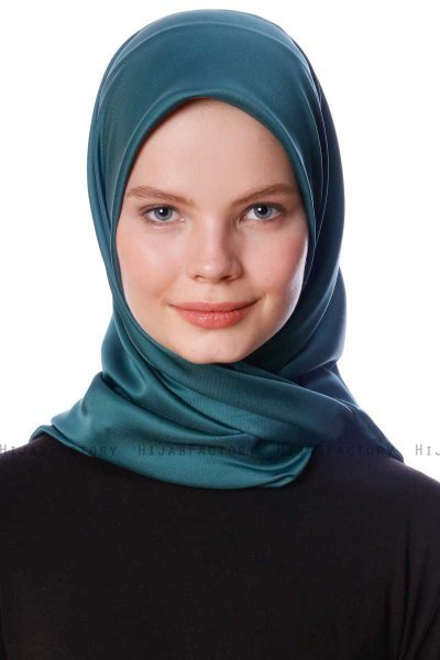 Eylul - Dunkelgrün Platz Rayon Hijab