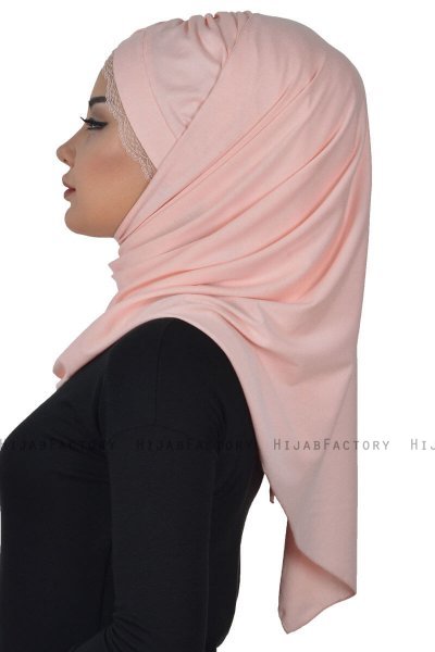 Filippa - Altrosa Baumwolle Praktisch Hijab - Ayse Turban