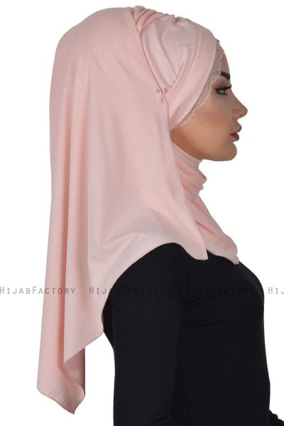 Filippa - Altrosa Baumwolle Praktisch Hijab - Ayse Turban