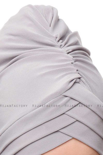 Gamze - Hellgrau Turban