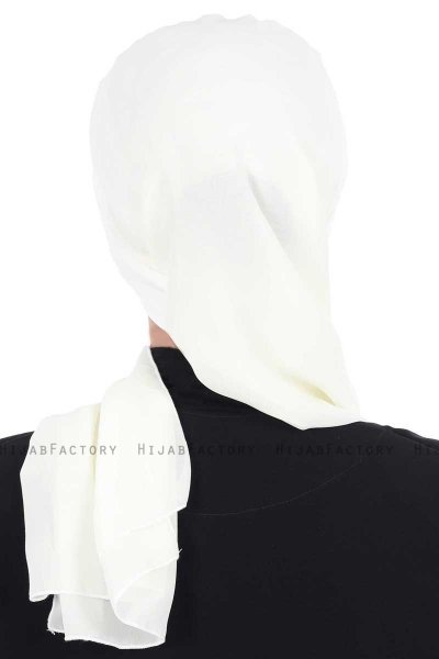 Gill - Creme & Creme Praktisch Hijab