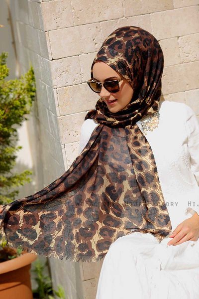 Gizala - Leopard Gemustertes Hijab - Sal Evi