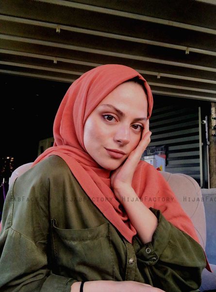 Hanadi - Terracotta Baumwolle Hijab - Mirach