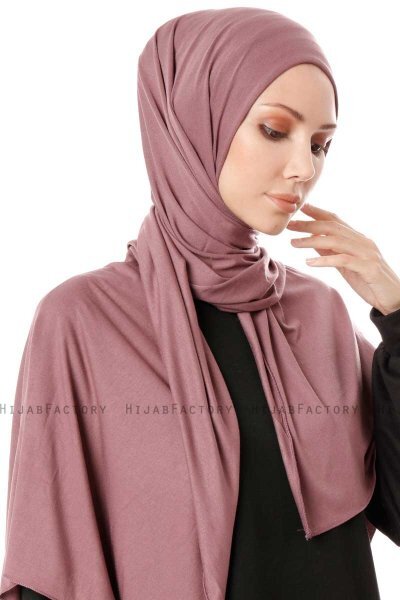 Hande - Helles Lila Baumwolle Hijab - Gülsoy
