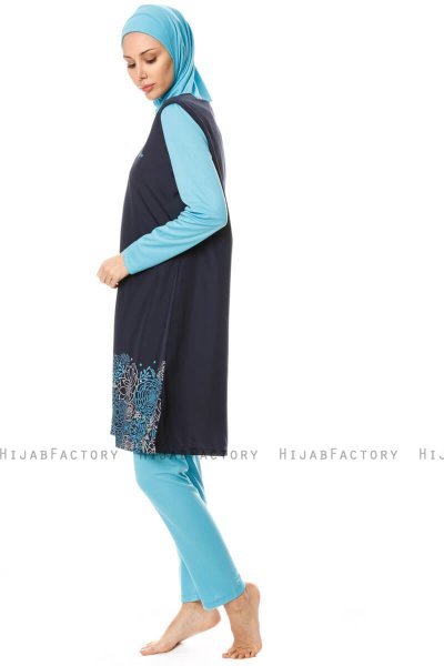 Hatice - Dunkel Navy Blau Burkini - Seamay