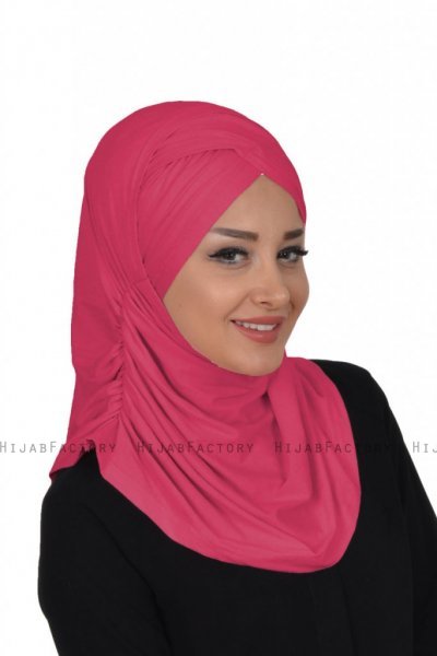 Hilda - Fuchsie Baumwolle Hijab