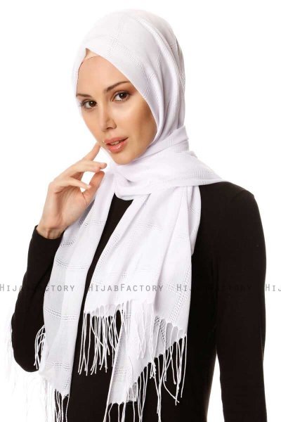 Huriye - Weiß Hijab - Özsoy