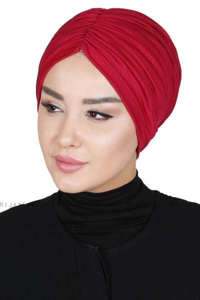 Jill - Bordeaux Baumwolle Turban - Ayse Turban