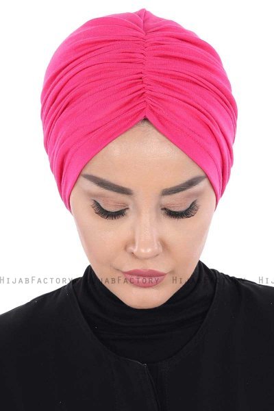 Jill - Fuchsie Baumwolle Turban - Ayse Turban