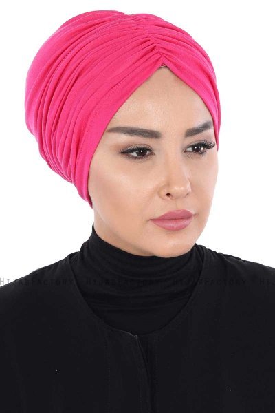 Jill - Fuchsie Baumwolle Turban - Ayse Turban