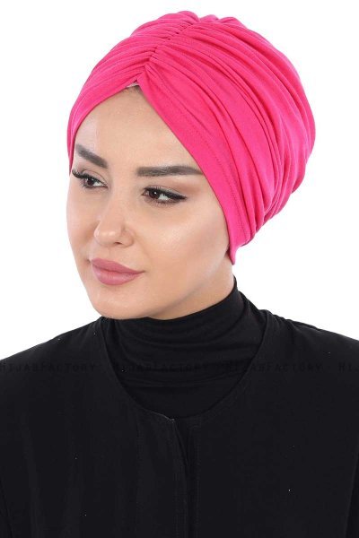 Jill - Fuchsie Baumwolle Turban - Ayse Turban