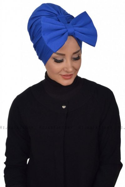 Julia - Blau Baumwolle Turban - Ayse Turban