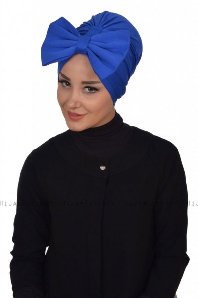 Julia - Blau Baumwolle Turban - Ayse Turban