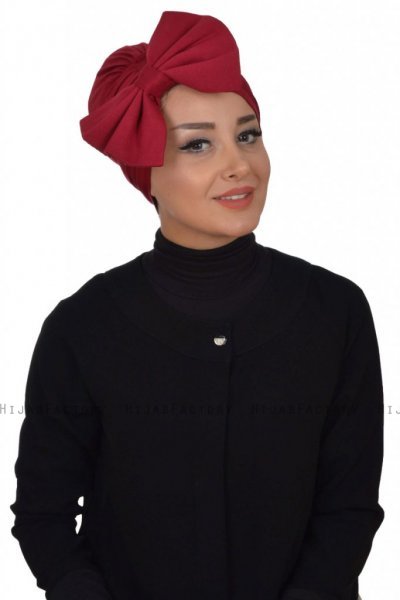 Julia - Bordeaux Baumwolle Turban - Ayse Turban