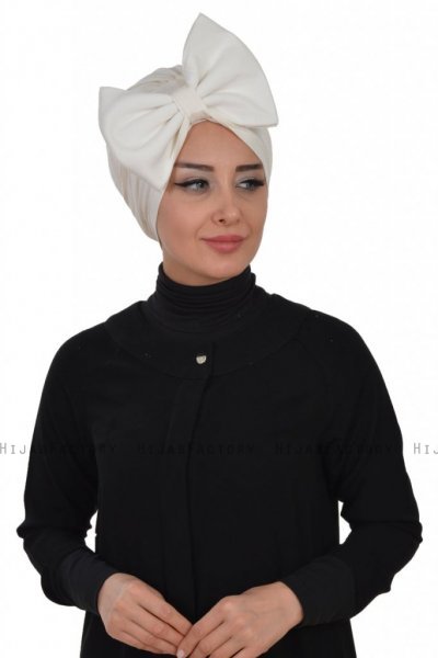 Julia - Creme Baumwolle Turban - Ayse Turban