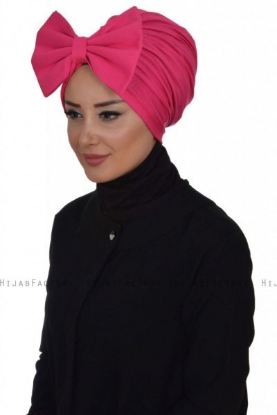 Julia - Fuchsie Baumwolle Turban - Ayse Turban