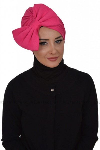 Julia - Fuchsie Baumwolle Turban - Ayse Turban