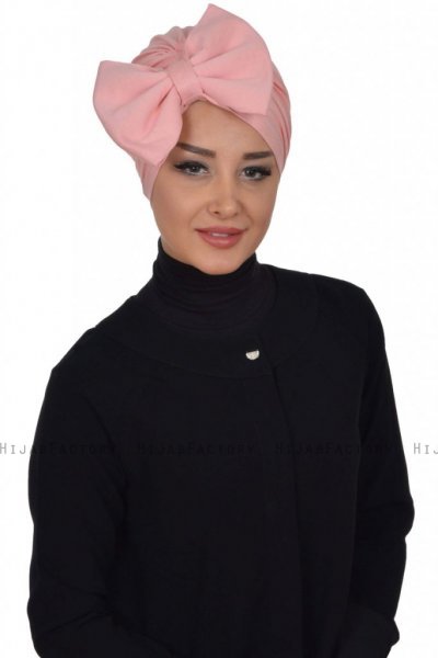 Julia - Altrosa Baumwolle Turban - Ayse Turban