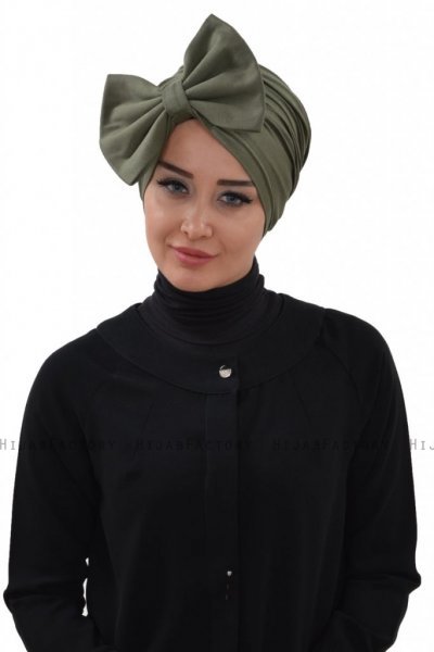 Julia - Khaki Baumwolle Turban
