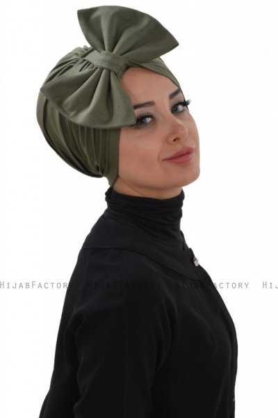Julia - Khaki Baumwolle Turban