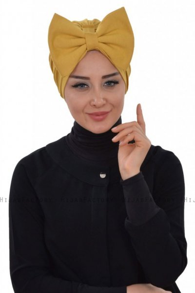 Julia - Senf Baumwolle Turban - Ayse Turban