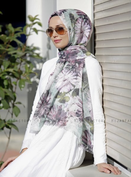 Dounia - Rosa Gemustertes Hijab