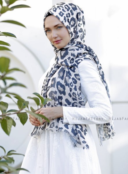 Dounia - Braun Gemustertes Hijab