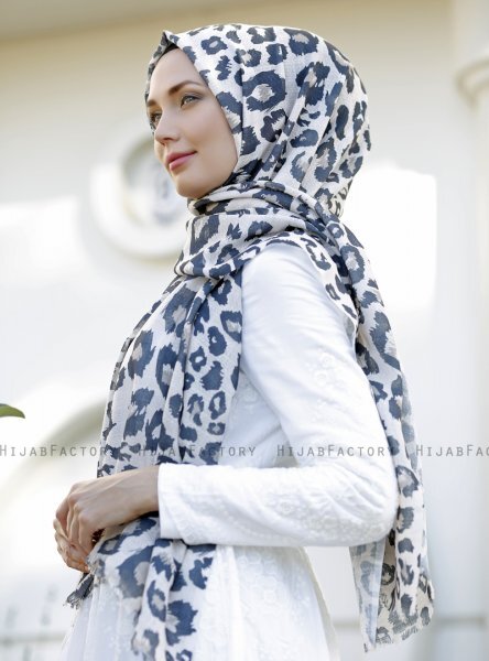 Dounia - Braun Gemustertes Hijab