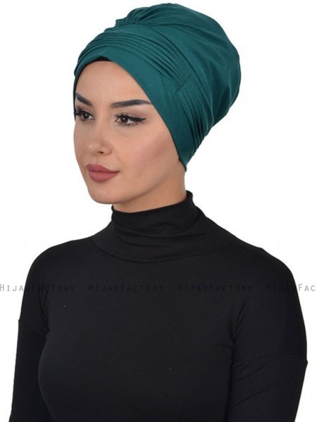 Linda Mörkgrön Bomull Turban Ayse Turban 321910b