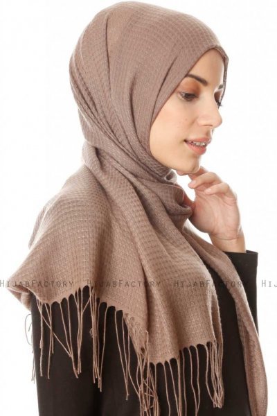 Lunara - Dunkelbraun Hijab - Özsoy