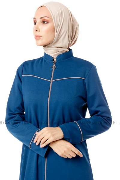 Lylah - Blau Abaya - Miss Cazibe