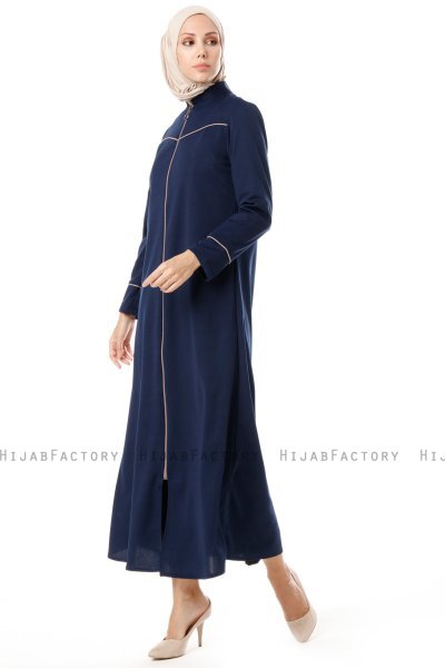 Lylah - Navy Blau Abaya - Miss Cazibe