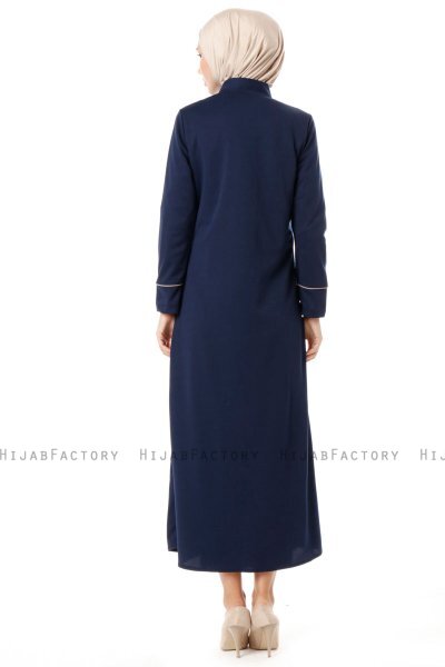 Lylah - Navy Blau Abaya - Miss Cazibe