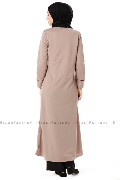 Lylah - Taupe Abaya - Miss Cazibe