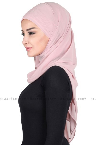 Malin - Altrosa Praktisch Chiffon Hijab