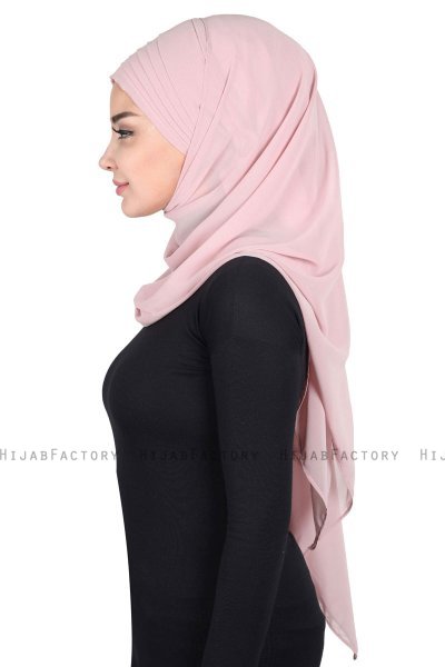 Malin - Altrosa Praktisch Chiffon Hijab